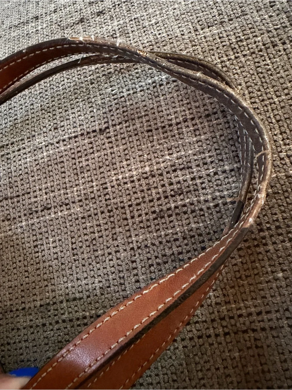 Coach Red Patent Leather Tote with Brown Trim